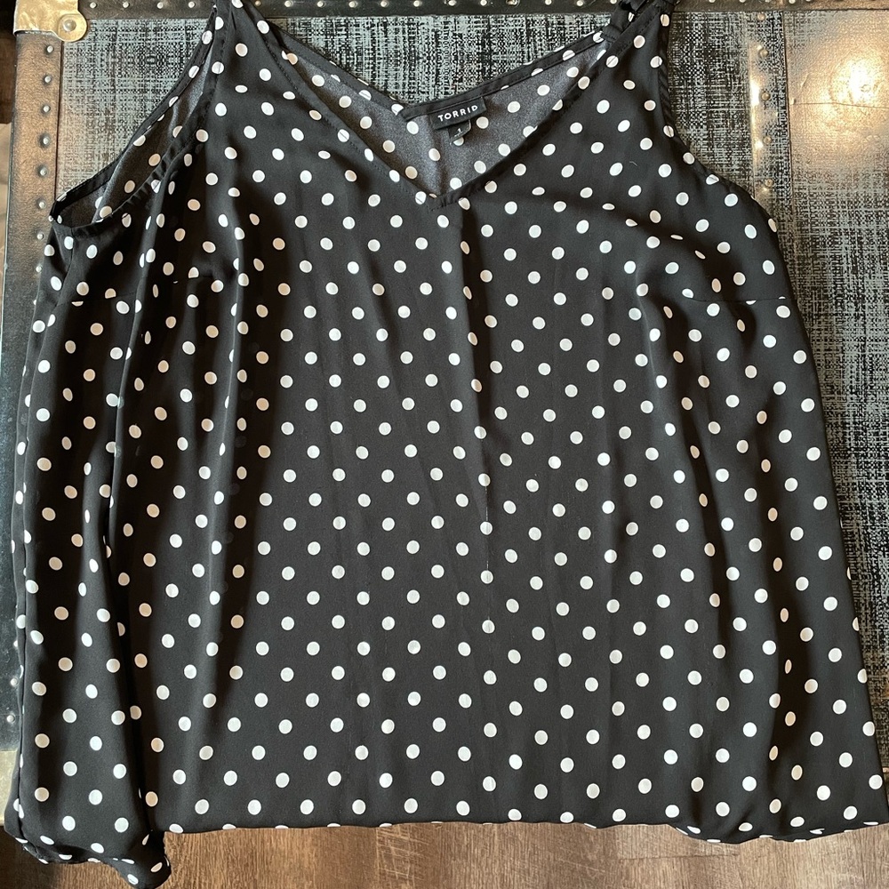 Torrid polka dot tank. Size 1.